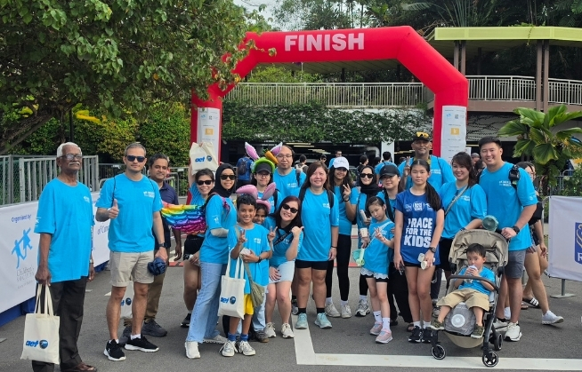 AET SG colleagues join charity walk for children