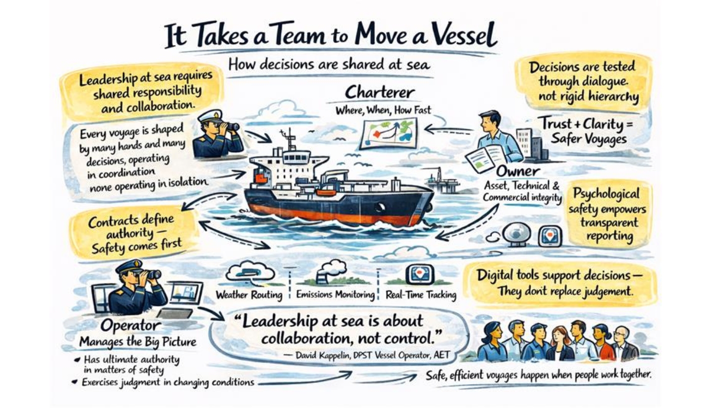 It takes a team to move a vessel