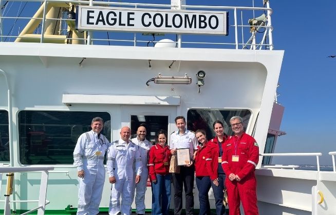 Speaking up for safety: Captain Piotr Sopala and the Eagle Colombo crew recognised with Shell Goal Zero Hero