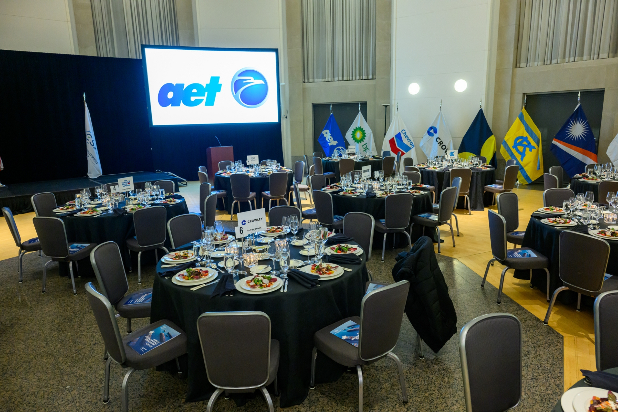 AET logo at CSA Environmental Achievement Awards Dinner