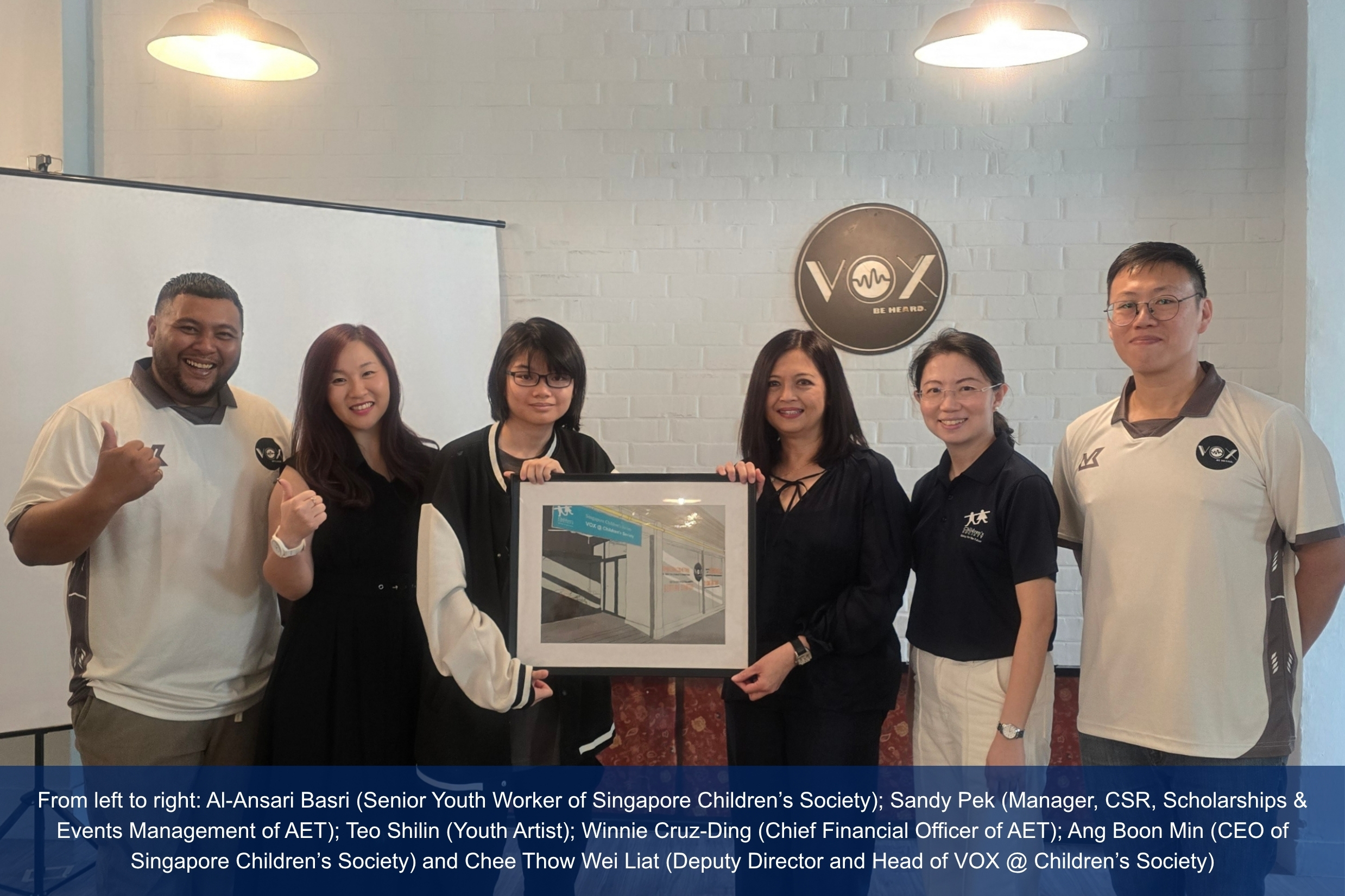 Group photo with the artist